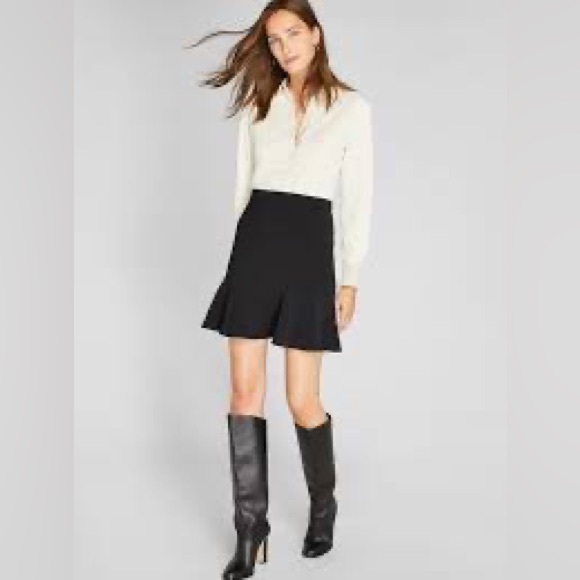 Club Monaco Fit & Flare Wool Silk Skirt EUC - Picture 7 of 7